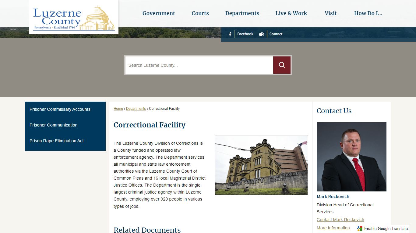 Correctional Facility | Luzerne County, PA